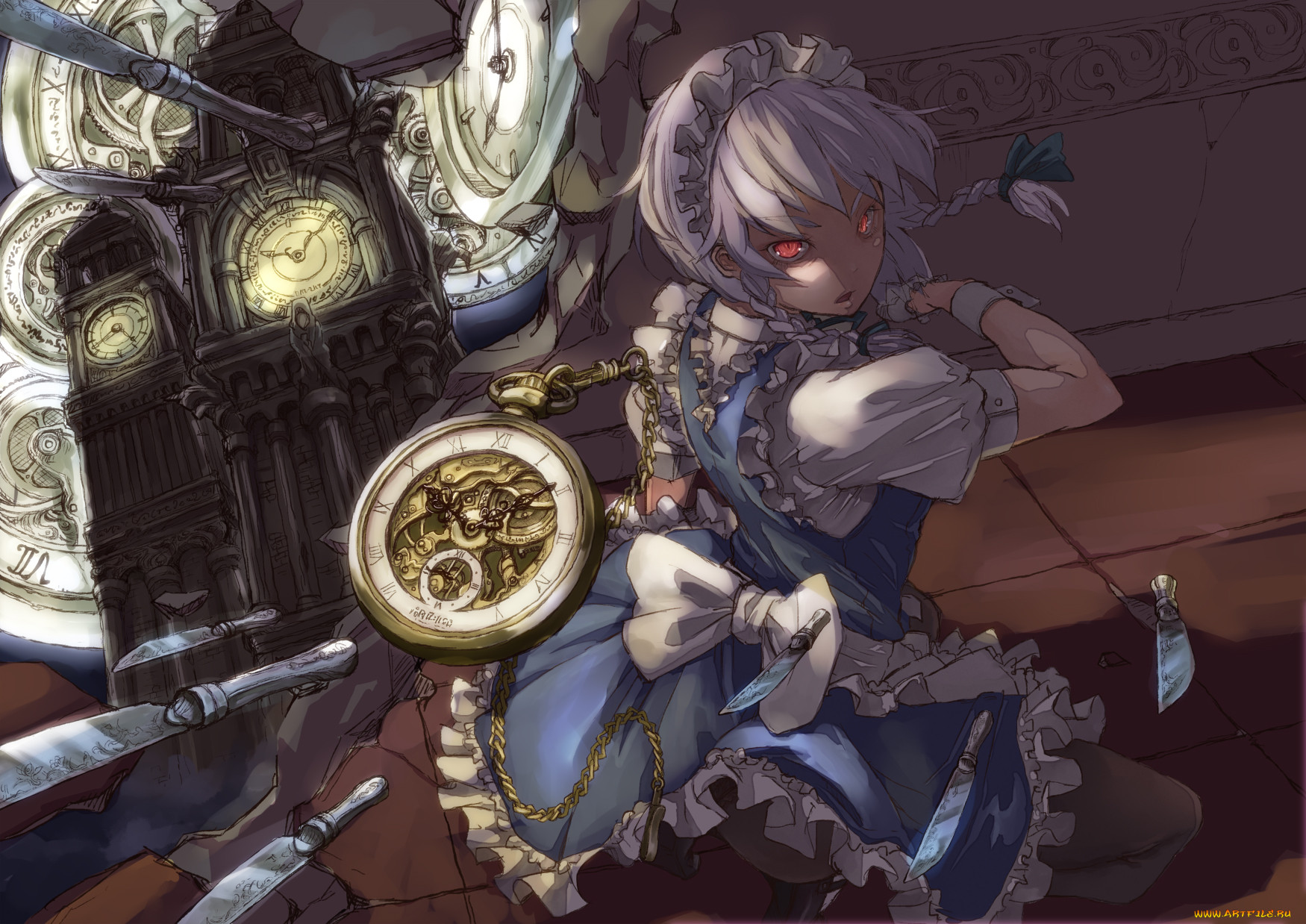 , touhou, izayoi, sakuya